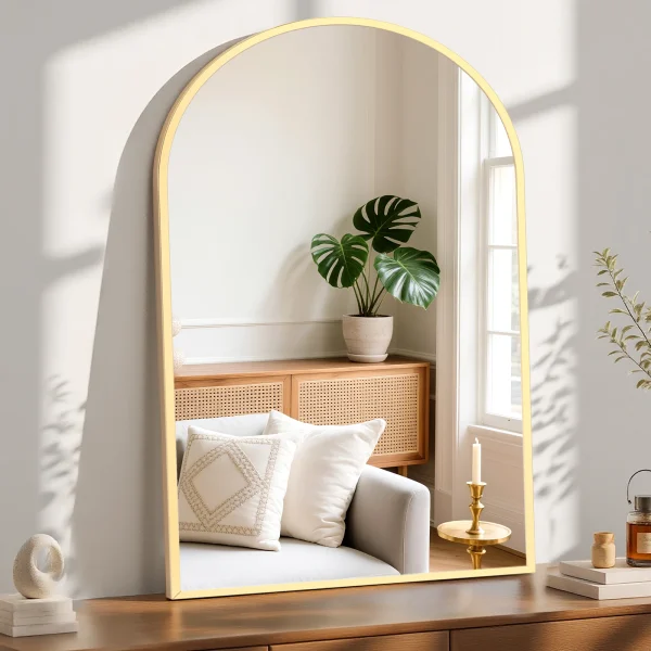 30"x38" Arched Bathroom Mirror Bathroom Mirrors