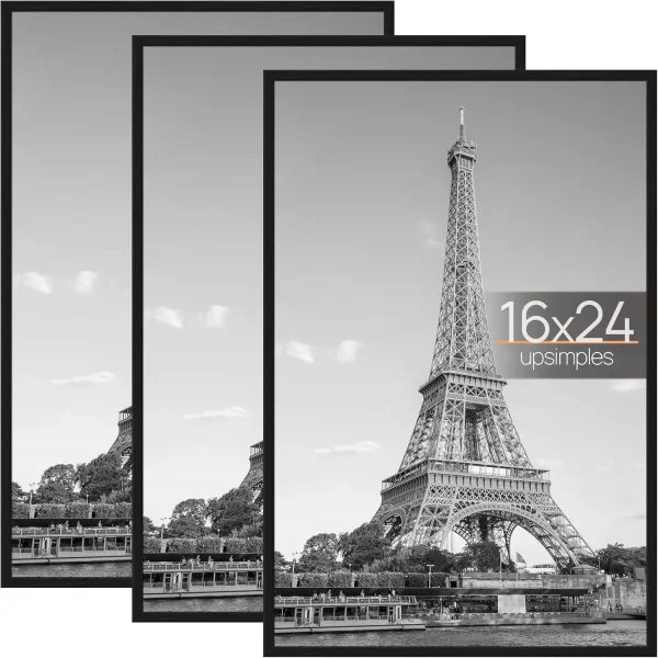 16x24 Picture Frame Black 3 Pack